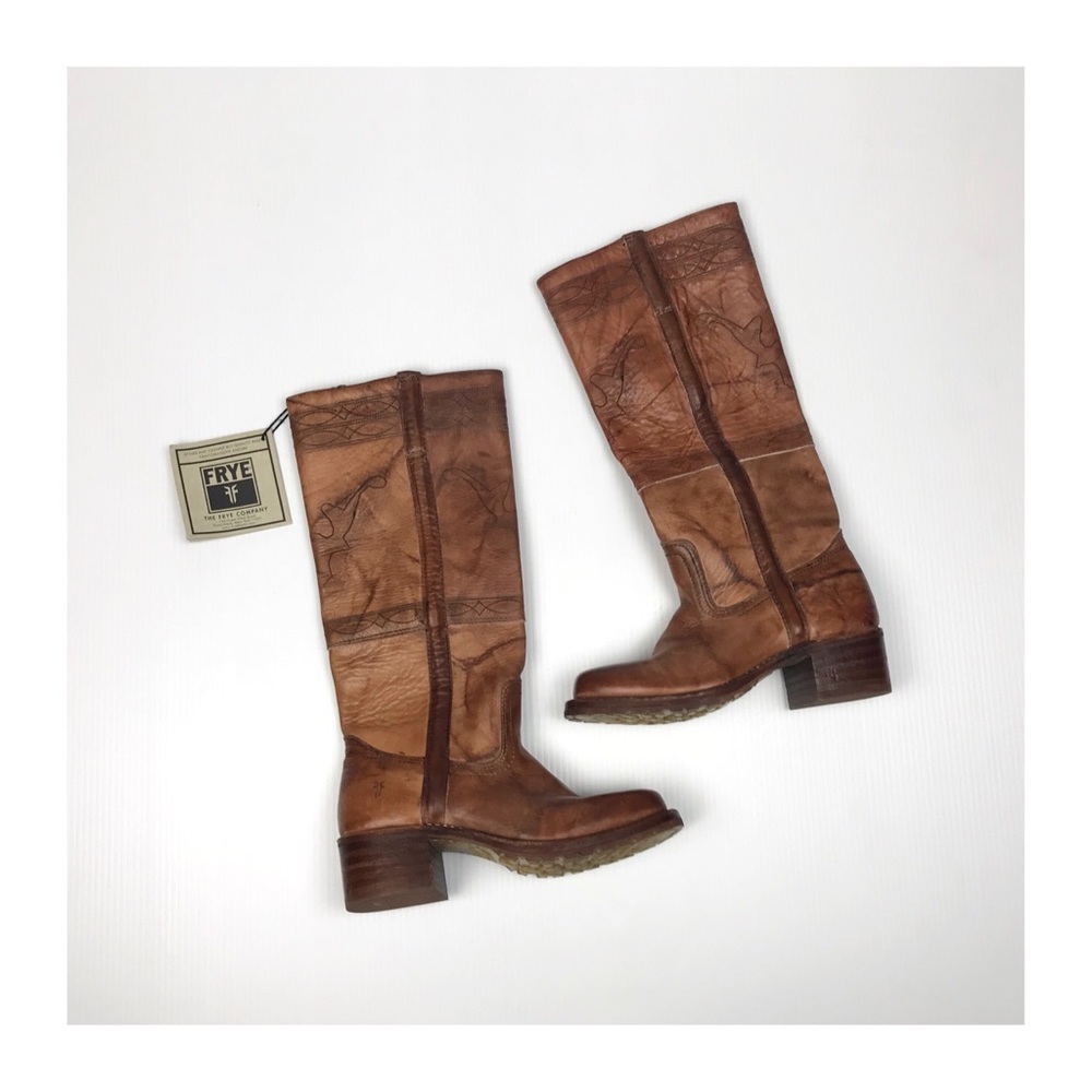 Frye Leather Campus Stitching Horse Riding Boot